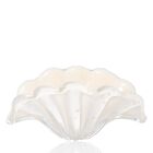 Cachepot Decoração Cristal Murano Siena Marfim