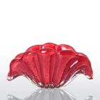 Cachepot Decoração Cristal Murano Siena Vermelho
