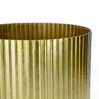 Cachepot Decorativo De Metal 3d Dourado 17x22 Cm - D'rossi