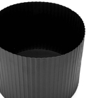 Cachepot Decorativo De Metal 3d Preto 17x22 Cm M02 - D'rossi