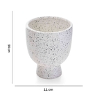 Cachepot Decorativo Em Cerâmica Branco 14x11 Cm - D'rossi