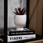 Cachepot Decorativo Em Cerâmica Branco 14x11 Cm - D'rossi