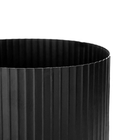 Cachepot Decorativo Em Metal 3d Preto 12x14 Cm - D'rossi