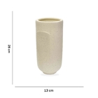 Cachepot Decorativo Rosto Em Cerâmica Areia 28x13 Cm - D'rossi