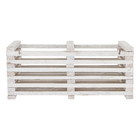 Cachepot Duplo Madeira Branco Médio