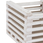 Cachepot Duplo Madeira Branco Médio