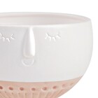 Cachepot Em Ceramica Branco E Rose 12 5x16 5 Cm M02 - D'rossi