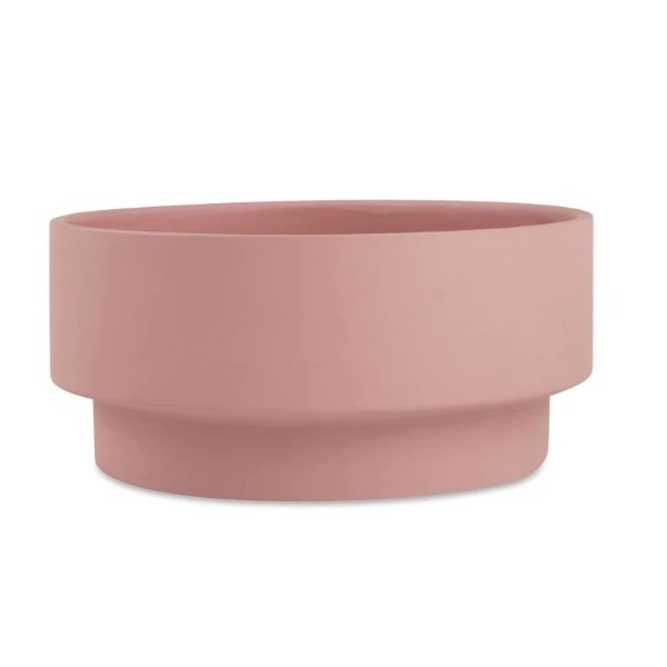 Cachepot Em Cimento 10x23cm Rosa Mart 12335