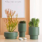 Cachepot Em Cimento 25x15cm Verde Mart 12328