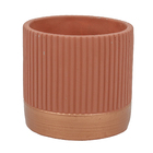 CACHEPOT EM CIMENTO 11,5x 12 x 12cm, TERRACOTA