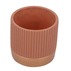 CACHEPOT EM CIMENTO 11,5x 12 x 12cm, TERRACOTA