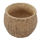 Cachepot em Cimento Kaolin 16x20,5 Bege Mart