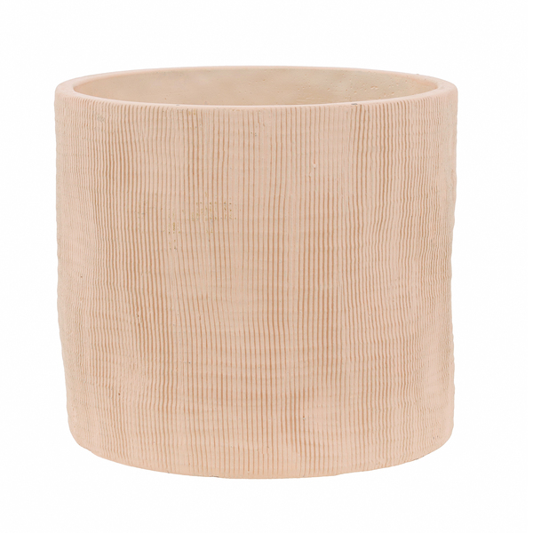 Cachepot em Cimento Luna 15,5x17,5 Laranja Mart