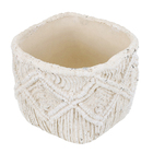 Cachepot em Cimento Okan 15x18,5 Branco Mart