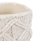 Cachepot em Cimento Okan 15x18,5 Branco Mart