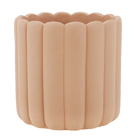 Cachepot em Cimento Tulipa 18x18 Terracota Mart