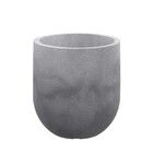 Cachepot Grande (de 31cm a 50,9cm) Plástico 47x44x3cm Tradicional  Cimento Queimado Japi