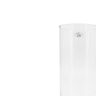Cachepot Grande Vidro 40x19x19cm Transparente Cilindro Ts