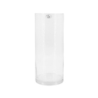 Cachepot Grande Vidro 40x19x19cm Transparente Cilindro Ts