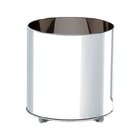 Cachepot Inox Com Rodízios 35cmx35cm Brinox