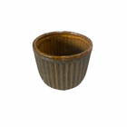 Cachepot Médio Cerâmica 10x12cm Verde Floresta Moderno Cerâmica Burguina