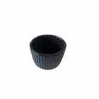 Cachepot Médio Cerâmica 10x12cm Azul Moderno Cerâmica Burguina