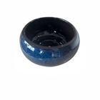 Cachepot Médio Cerâmica 13,5x31cm Azul Moderno Cerâmica Burguina