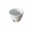 Cachepot Médio Cerâmica 14,9x15,8cm Branco Moderno Cerâmica Burguina