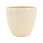 Cachepot Médio Cerâmica 15x16x16cm Marfim Genoa Ts