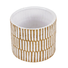 Cachepot Médio em Cerâmica 16x18,5cm Nude Moderno Burian by Cerâmica Burguina