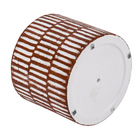 Cachepot Médio em Cerâmica 16x18,5cm Terracota Moderno Burian by Cerâmica Burguina