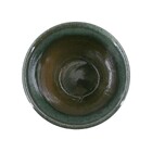 Cachepot Médio em Cerâmica 20x22cm com Prato Verde Rico Ts Brasil