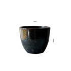 Cachepot Médio Cerâmica Moderno 22x27 Verde Musgo