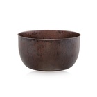 Cachepot Médio em Plastico 12,5x24cm Marrom Imperador Verona Desli
