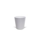Cachepot Medio em Plastico 16x15cm Branco Evora Desli