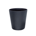 Cachepot Medio em Plastico 16x15cm Grafite Evora Desli