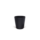 Cachepot Medio em Plastico 16x15cm Preto Evora Desli