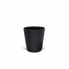 Cachepot Medio em Plastico 16x15cm Preto Evora Desli