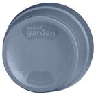 Cachepot Médio em Plástico 20cm Grafite Florença West Garden