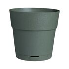 Cachepot Médio em Plástico 20cm Verde Florença West Garden