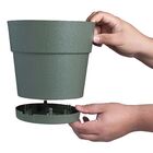 Cachepot Médio em Plástico 20cm Verde Florença West Garden
