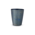 Cachepot Médio em Plastico 23x19cm Azul Marmorizado Firenze Desli