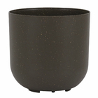 Cachepot Médio em Plástico 16x15cm Basalto Raiz