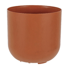 Cachepot Médio em Plástico 16x15cm Terracota Raiz