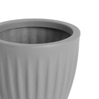 Cachepot Mdio Plstico 16x18cm Cinza Geolia