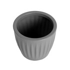Cachepot Mdio Plstico 16x18cm Cinza Geolia