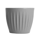 Cachepot Mdio Plstico 16x18cm Cinza Geolia