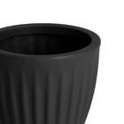 Cachepot Mdio Plstico 16x18cm Preto Geolia