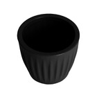 Cachepot Mdio Plstico 16x18cm Preto Geolia