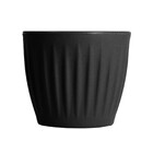 Cachepot Mdio Plstico 16x18cm Preto Geolia